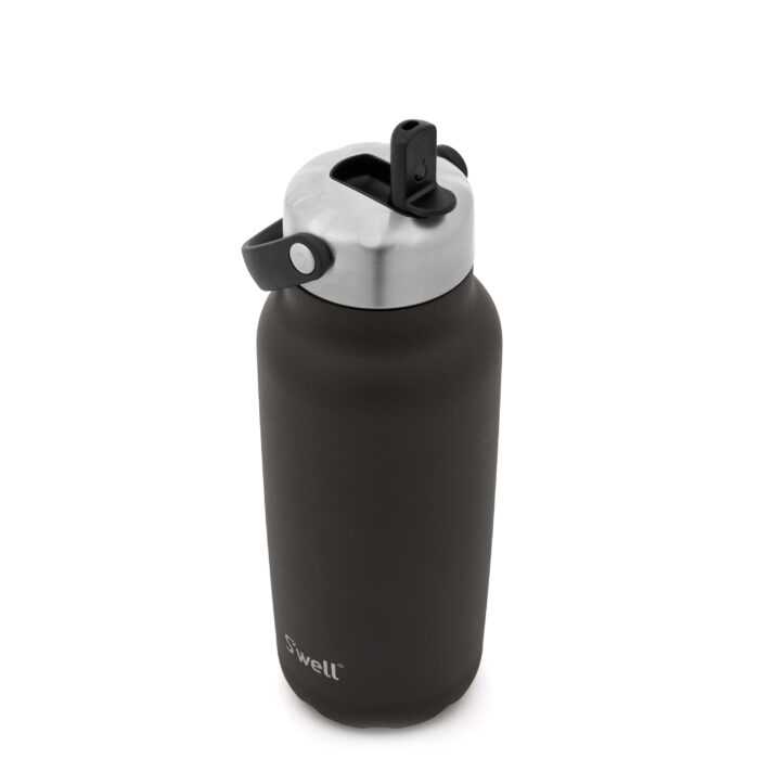 Flaske 940ml m/sugerør Onyx