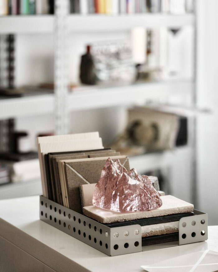 Lyslykt 14cm pink