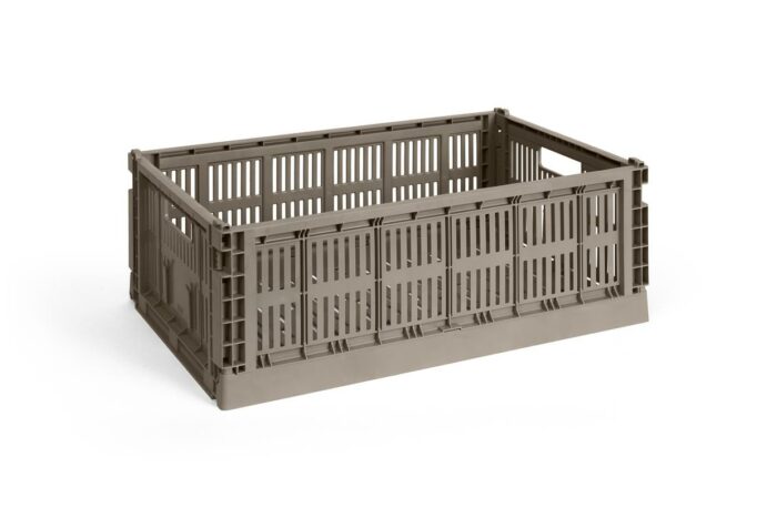 Oppbevaringskasse stor warm grey