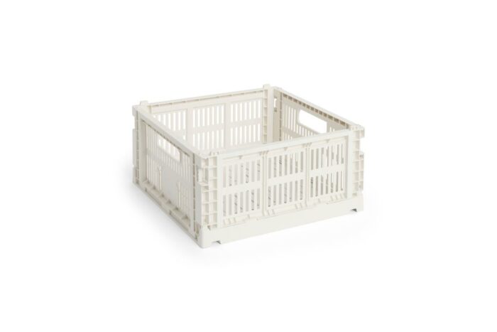 Oppbevaringskasse medium kvadrat off-white