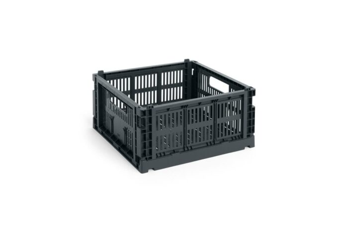 Oppbevaringskasse medium kvadrat charcoal