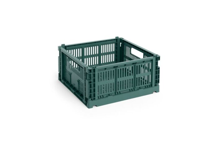 Oppbevaringskasse medium kvadrat dark green