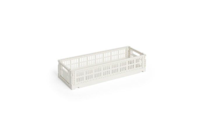 Oppbevaringskasse mini avlang off-white