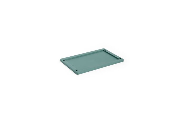 Plastlokk til oppbevaringskasse liten dark green