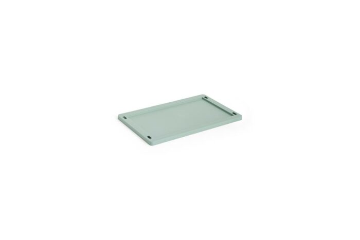 Plastlokk til oppbevaringskasse liten sage green