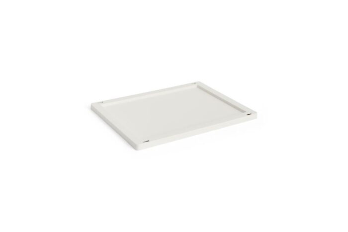 Plastlokk til oppbevaringskasse medium off-white