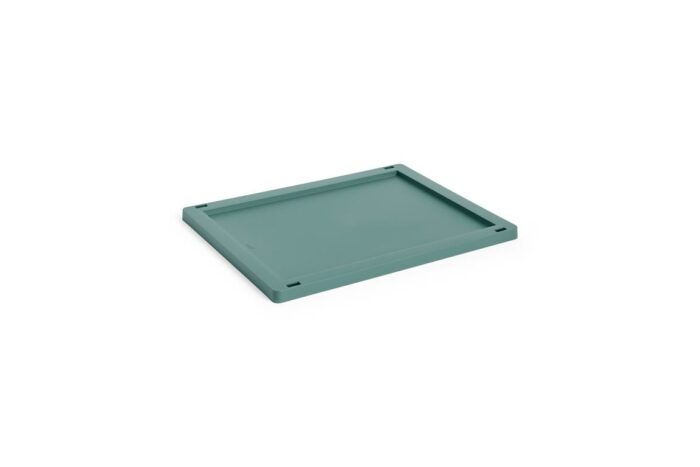 Plastlokk til oppbevaringskasse medium dark green
