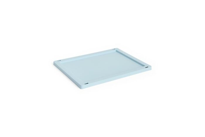Plastlokk til oppbevaringskasse medium soft blue