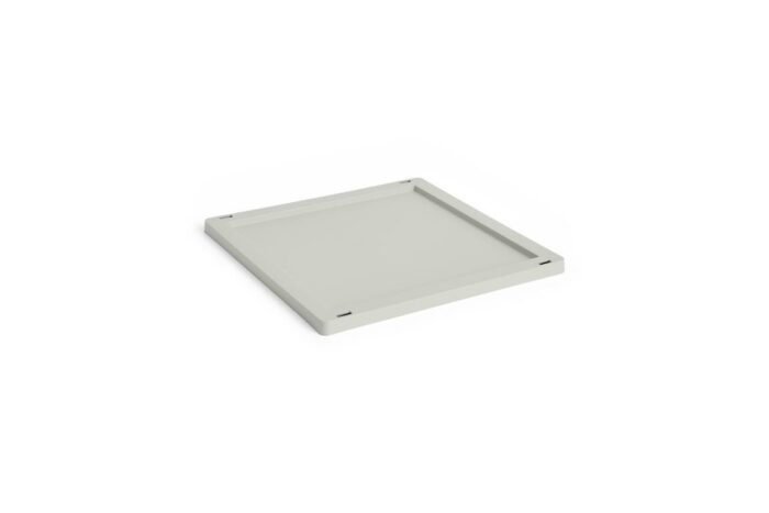 Plastlokk til oppbevaringskasse M kvadrat/kube grey