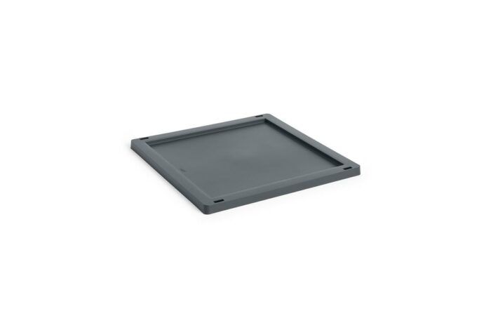 Plastlokk til oppbevaringskasse M kvadrat/kube charcoal