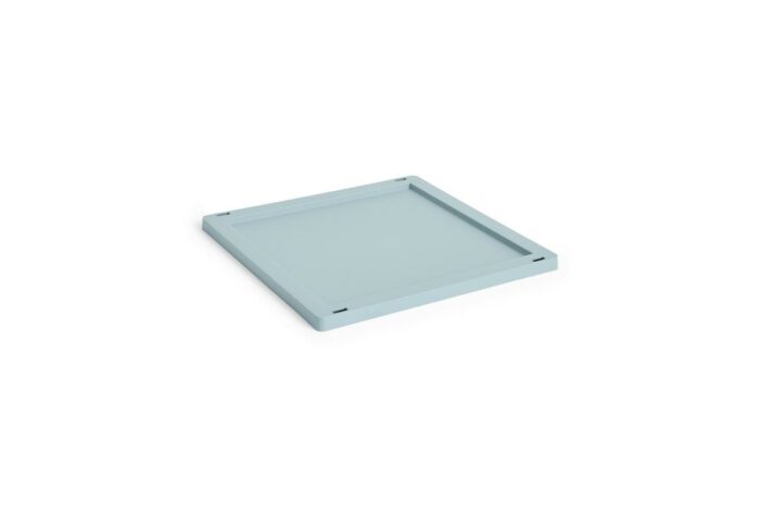 Plastlokk til oppbevaringskasse M kvadrat/kube dusty blue