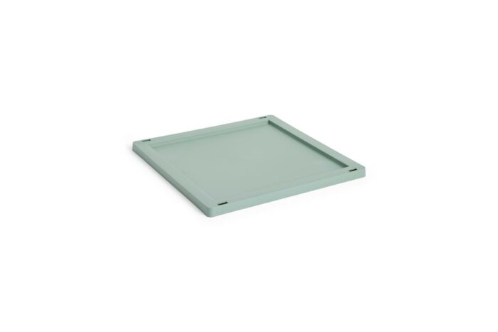 Plastlokk til oppbevaringskasse M kvadrat/kube sage green