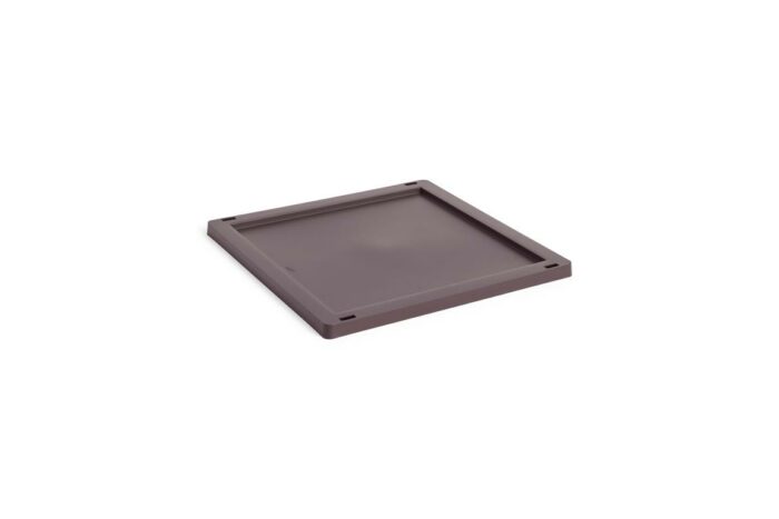 Plastlokk til oppbevaringskasse M kvadrat/kube bordeaux