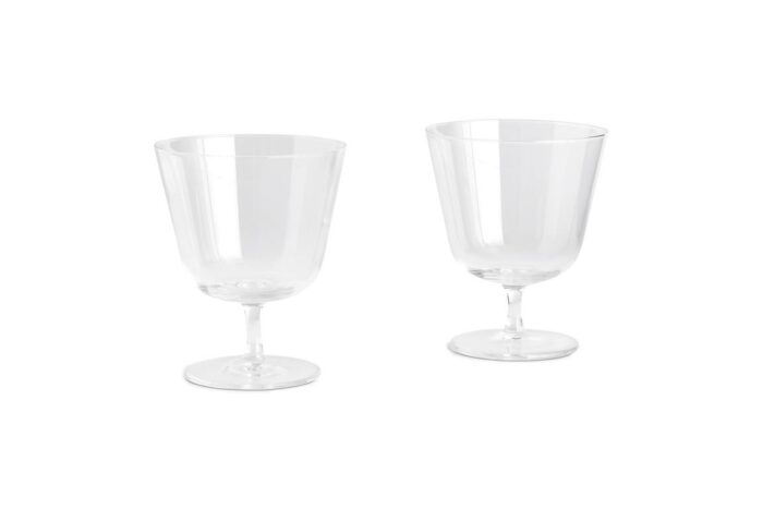 Drikkeglass m/stett 2pk 250ml klar