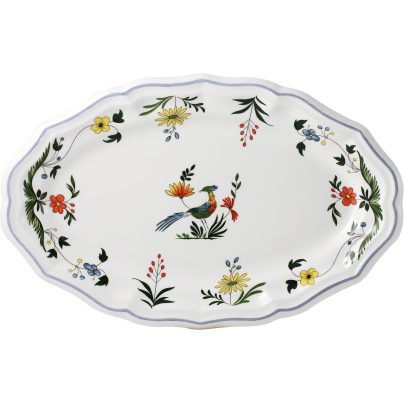 Gien_OISEAUX DE PARADIS_serveringsfat 36cm