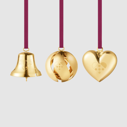 Georg Jensen_2025_juleornament_3pk_gull