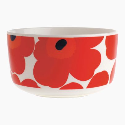 Marimekko_uniko_skål_rød