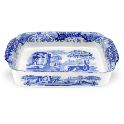 Spode_blue italian_Fat 30 cm rektangulært