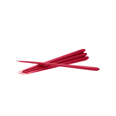 StoffNagel_taper candles_red