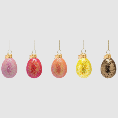 Vondels_Påskepynt 5pk egg Sorbet Sparkle