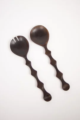 Olsson_og_Jensen Salatbestikk mangotre 29cm brun