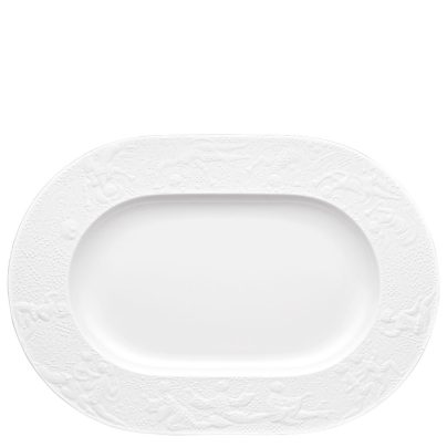 TRYLLEFLØYTEN HVIT FAT 38CM ROSENTHAL