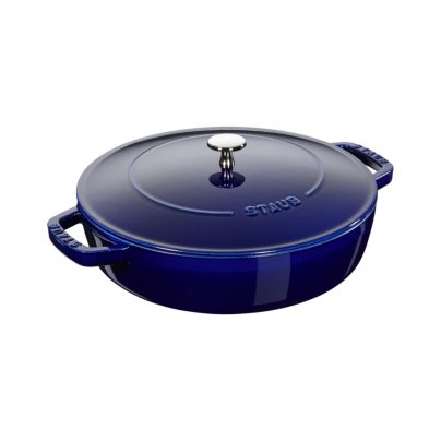 Staub_sautepanne_28cm_rund_mørkblå