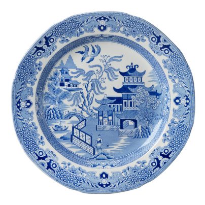 Burleigh_Blue Willow_tallerken 21vm Burleigh_Blue Willow_tallerken 21vm