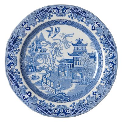 Burleigh_Blue Willow_tallerken 26cm Burleigh_Blue Willow_tallerken 26cm