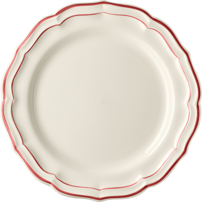 Gien_FILET ROUGE_Middagstallerken