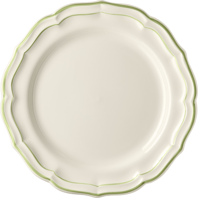 Gien_FILET VERT_middagstallerken