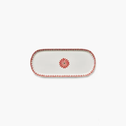 Serax_Bazaar_Fat oval 33x14,5cm red