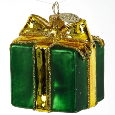 Brink Nordic gave grønn – julepynt i glass, 6 cm