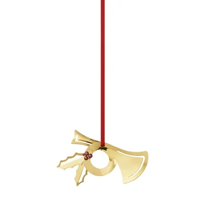 Georg Jensen Juleornament horn 2026 gull