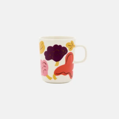 Marimekko Kukasta kukkaan Krus 2,5dl hvit-rød-gul-brun