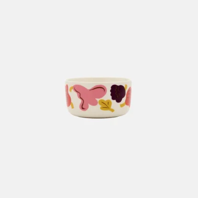 Marimekko Kukasta kukkaan Skål 5dl hvit-rød-gul-brun