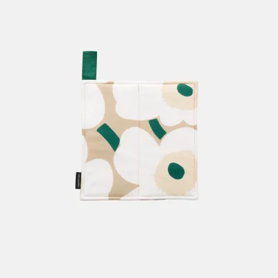 Marimekko Pieni Unikko Gryteklut beige-hvit-grønn