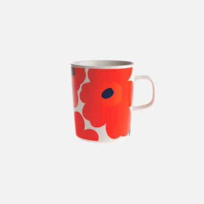 Marimekko Unikko Krus 2,5dl hvit-rød