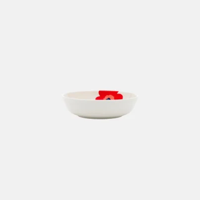 Marimekko Unikko Skål 16cm hvit-rød